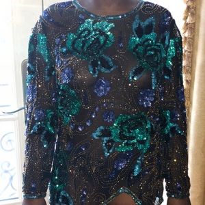 Vintage Lime Nite Top